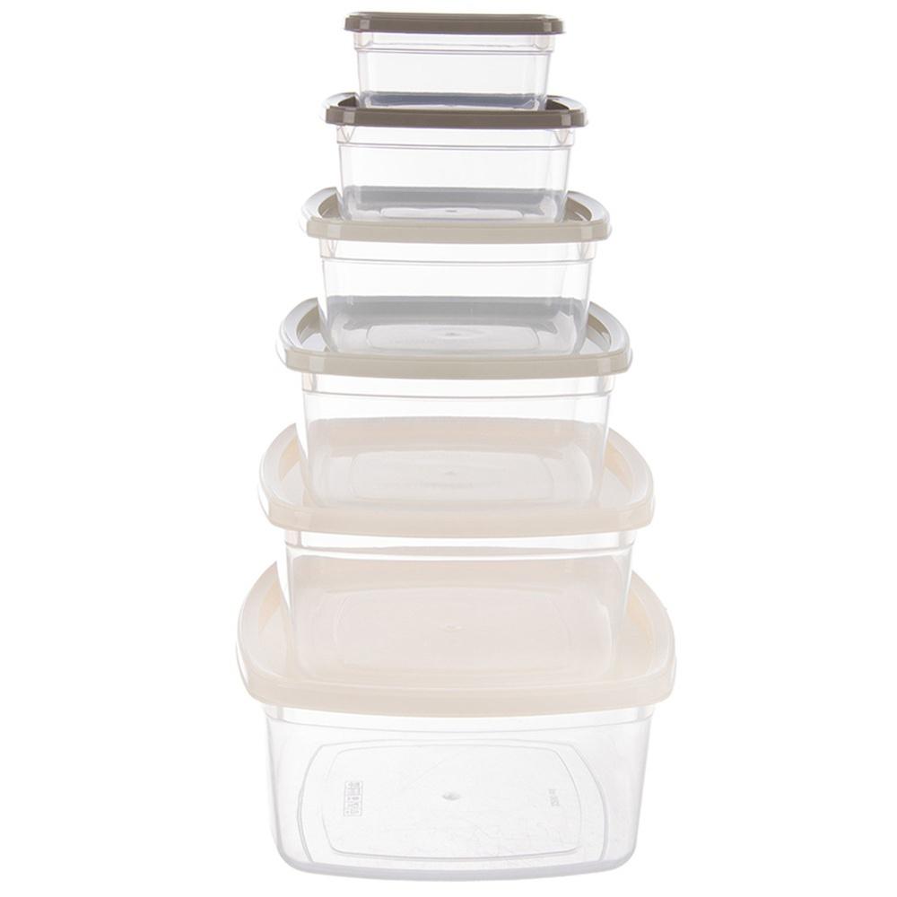 6x Kitchen Containers for Food Food Products Container Set