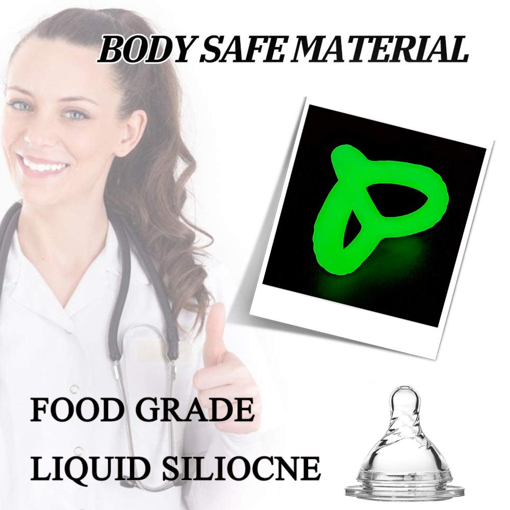 Silicone Semen Lock Ring Male Penis Ring Reusable Delay Ejaculation Lasting Scrotum Lock Ring Sex Toys for Men Adult Products