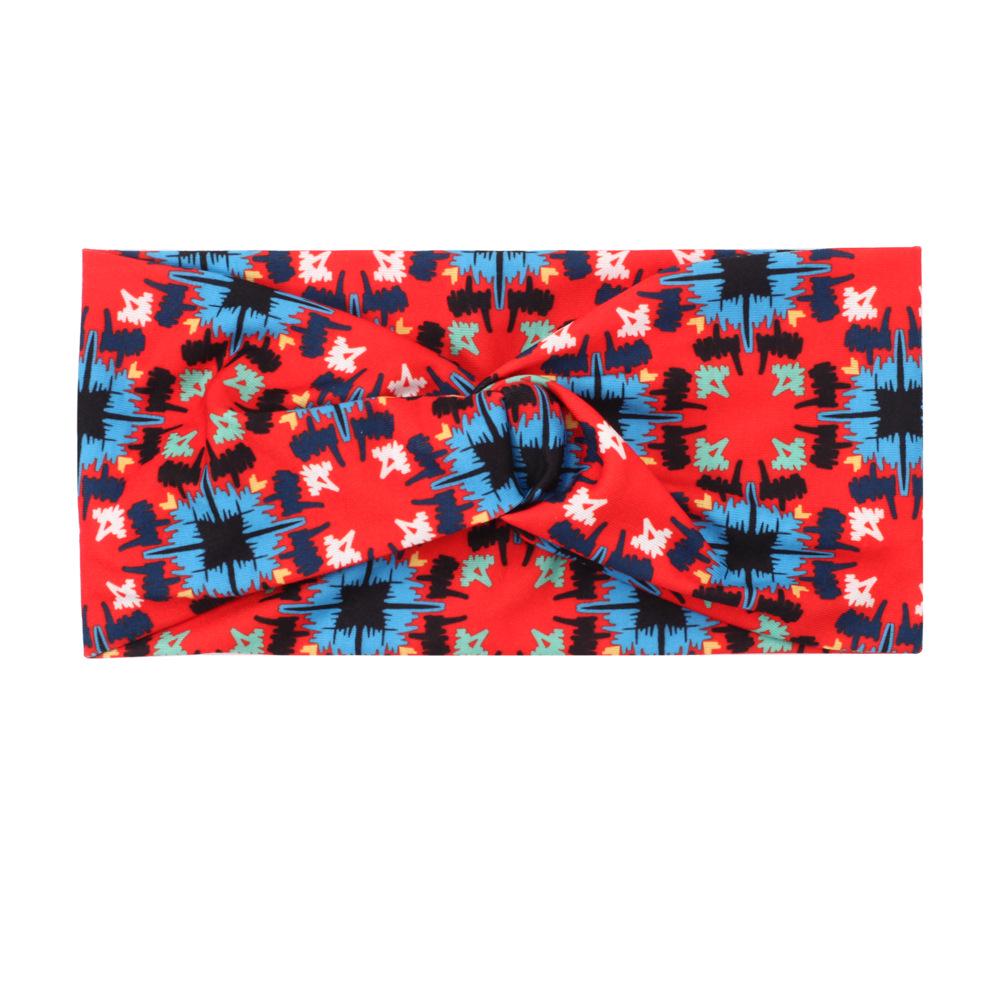 Bandeau de Noël Père Noël & Bonhomme de neige avec clochettes, bois de renne et motif canne de Noël - Design élastique noué