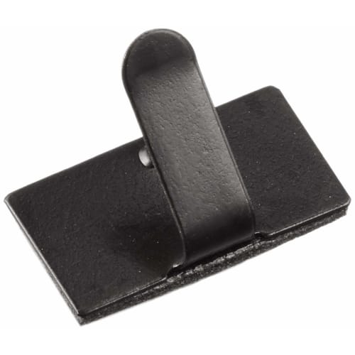 

[.co.jp limited] Amon Wire Stopper Black (Cord Sticker Cable Holder Clip Hook) 10.0 x 19.5mm 30 pieces 4934