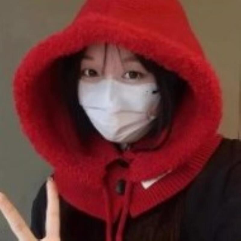 Women's Sweater Cute Hoodie Wool Hat