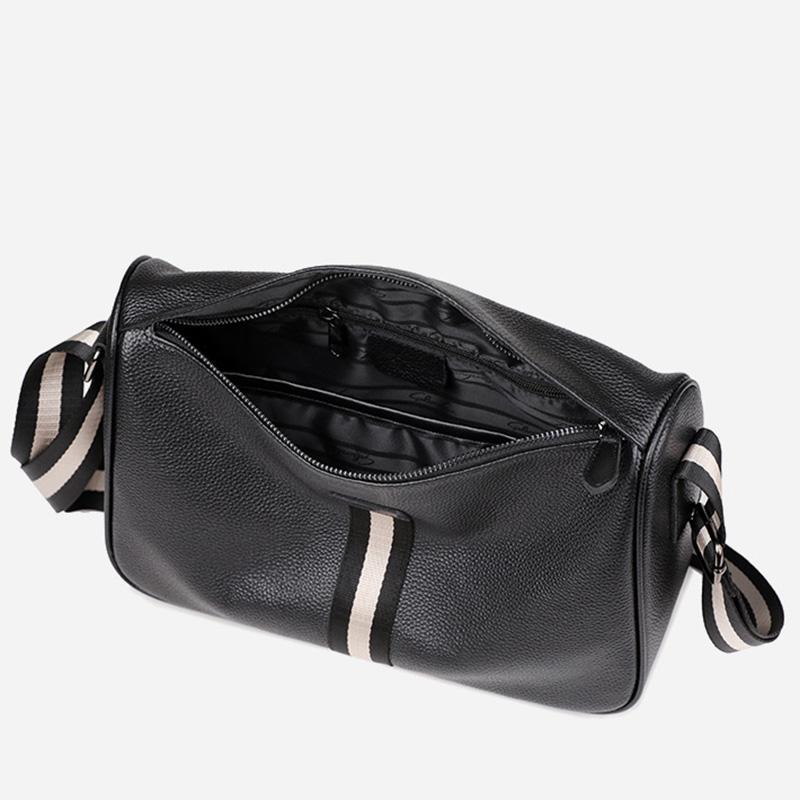 New Design Men Bag Soft Genuine Leather Boy's Flap Cowhide Leather Shoulder Bag Men's Crossbody Messenger Bags Fashion Style