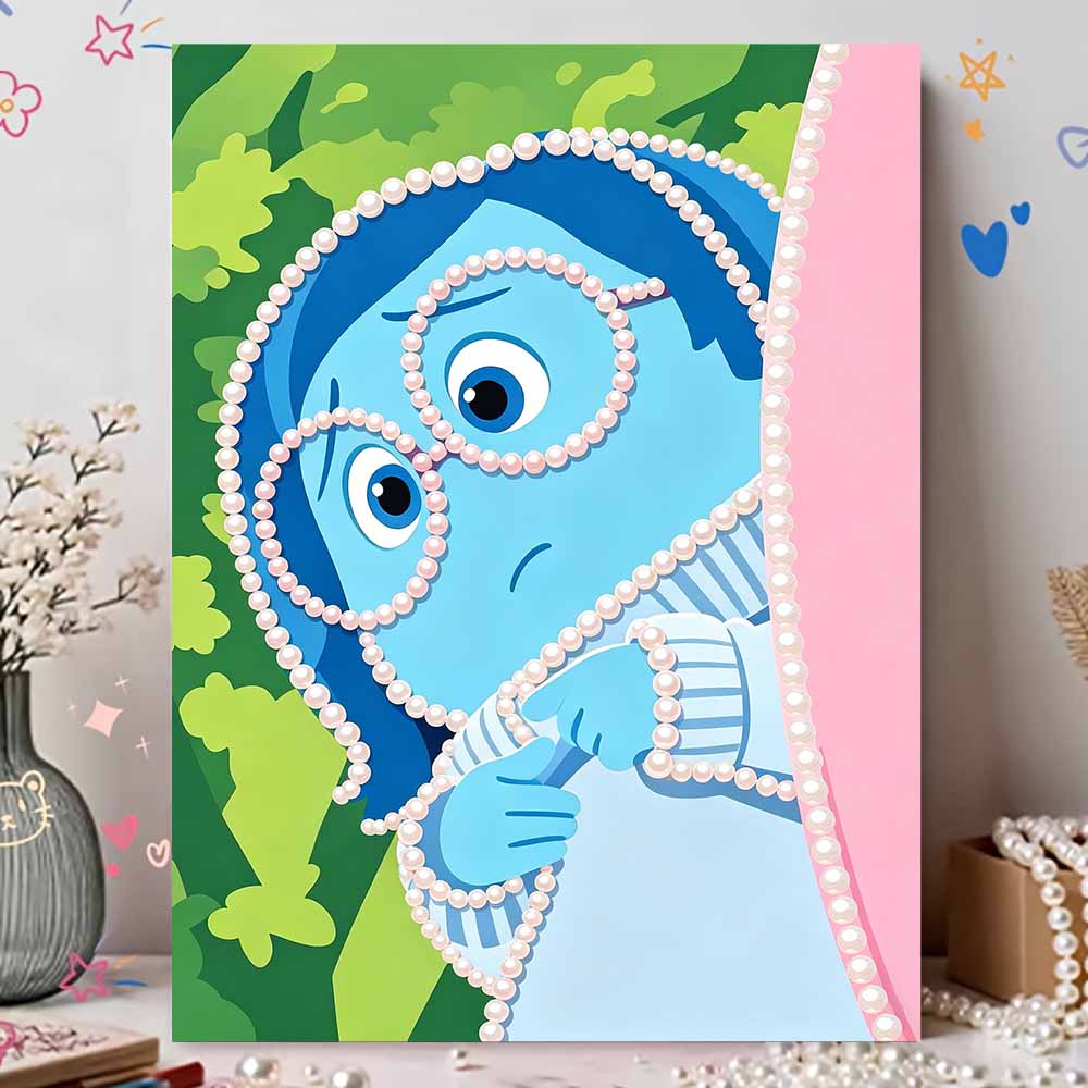 Disney Pearl Painting Pearl Aesthetics for Beginners and Adults, DIY Pearl Diamond Art Painting Kit for Home Wall Decor Gifts