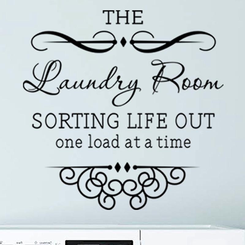 Laundry Room Decorative Wall Stickers Self-Adhesive Home Decor Can Remove Laundry Wall Stickers