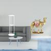 Acrylic Bedside Table with Camel Figurine Resin Animal Statue for Small Balcony Living Room Home