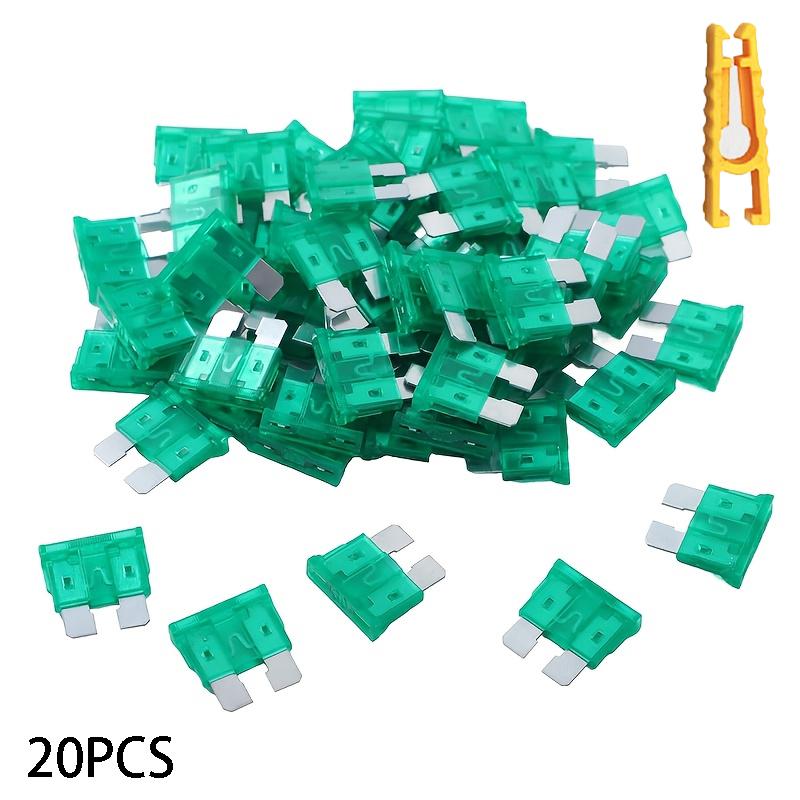 20-Pack Standard Blade-Type Automotive Fuses with Fuse Puller Universal Automotive Fuses Suitable for Cars Trucks Suvs Rvs Boats Motorcycles Marine