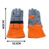Flammhemmende Isolierhandschuhe aus Rindspaltleder für den Außenbereich, Camping, Picknick