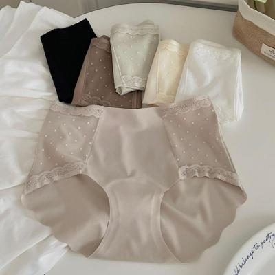 Nahtlose Hochelastische EisSeide Damen-Spitzenhöschen - Mittlere Taille Hüftumschließend 10A
