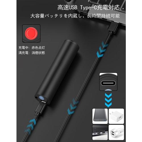 TLPGHLP Svartlys UV-lys Anisakis-lys [2025 Forbedret Versjon USB-C Oppladbart] UV ??Lommelykt, 365nm UV-bølgelengde, Kompakt, Kraftig, USB Ty