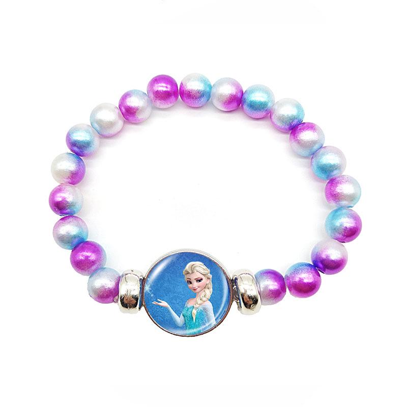 Frozen Princess Elsa Rainbow Beaded Retractable Children's Bracelet