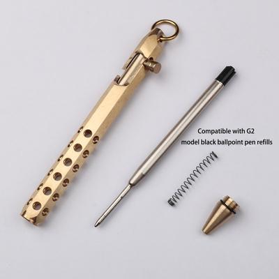 Retro Ballpoint Pen Metal Bolt Action Pen Signing Pen School Supplie For Students Journaling Note Taking Art Projects