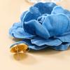 Orecchini Floreali Esagerati Fatti a Mano Orecchini Fiore di Rosa Eleganti Denims Fiori Orecchini Pendenti Gioiello Ornamento per Donne