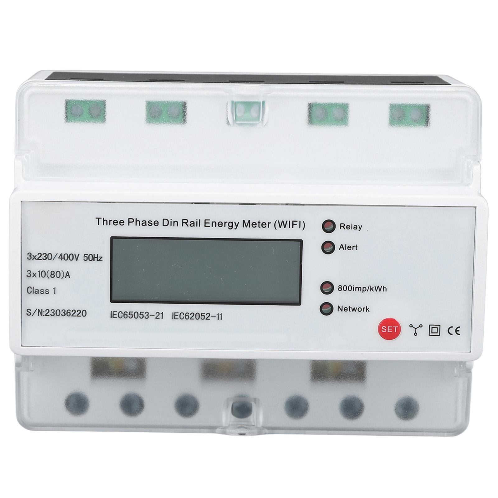 

Smart Electricity Meter 3 Phase 4 Wire 4G Rail Type Multifunctional Energy Meter for Tuya App
