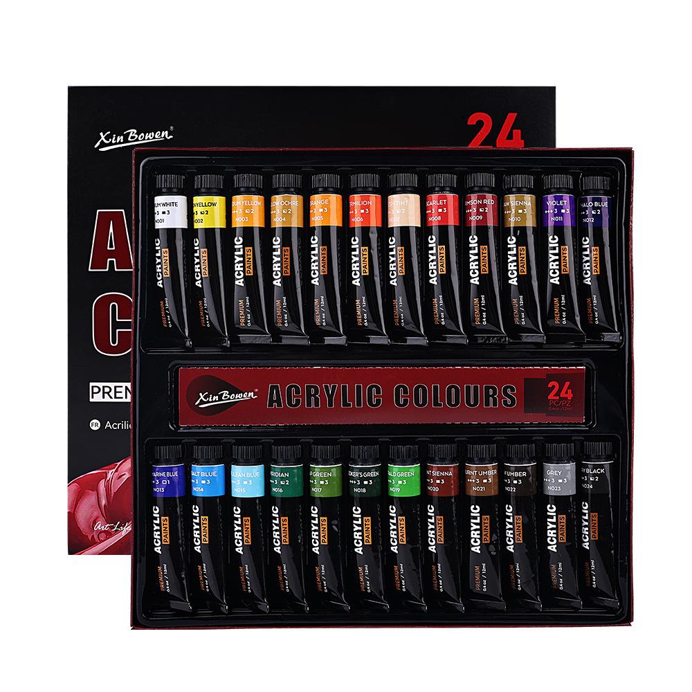 Oil Painting Pigment Set Special Watercolor Acrylic Aluminum Tube Painting Pigment for Art Students
