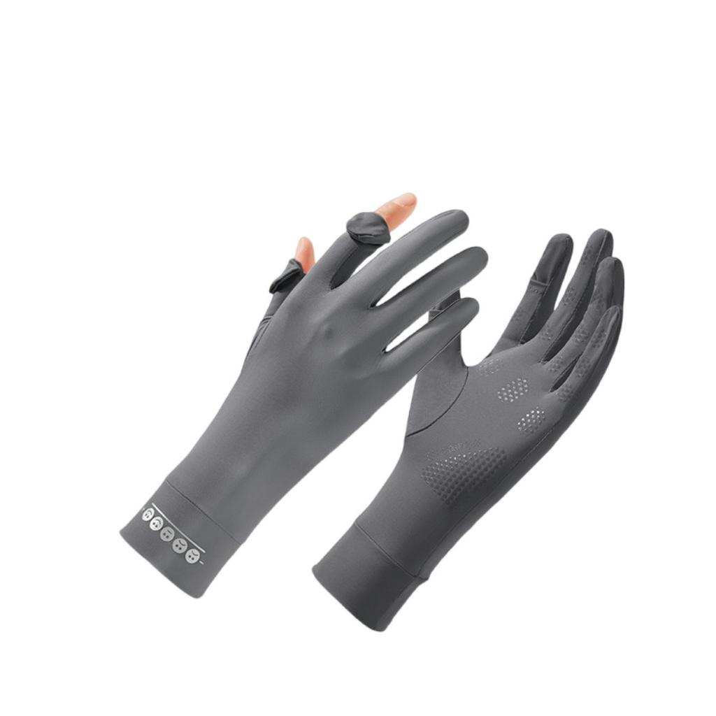 Women’s Long Ice Silk UV Protection Gloves, Touchscreen Stretch Breathable Summer Gloves for Cycling Driving Outdoor
