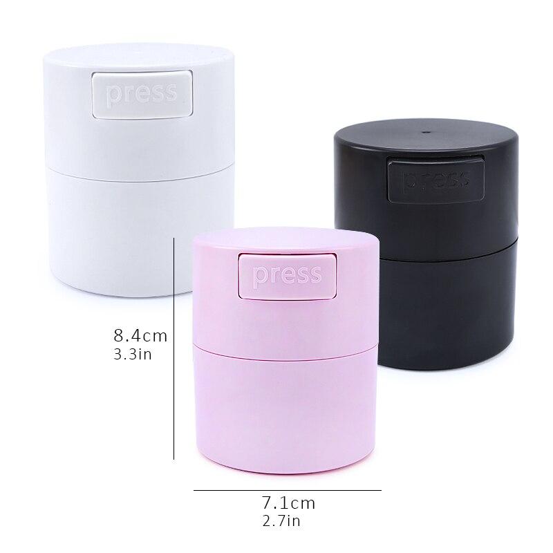 1 Pcs Matte Fashion Eyelash Glue Storage Tank Container Adhesive Stand Activated Carbon Sealed Storage Jar