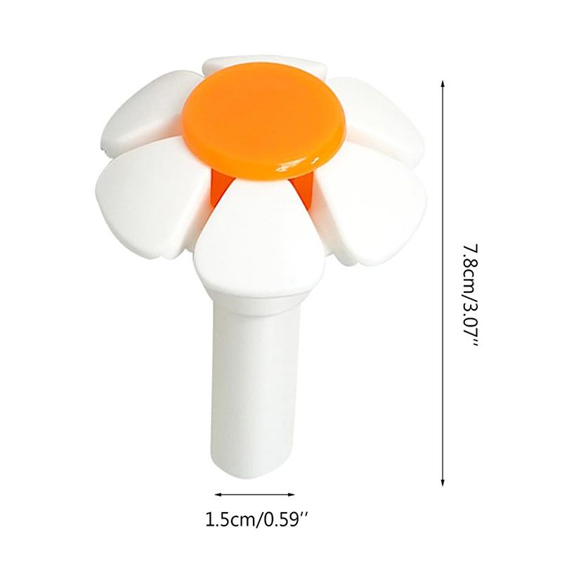 1 Pcs Cat Fountain Replacement Flower Nozzle Head For Dogs Round Cubic Stainless Steel Top Water Dispenser Yellow Orange