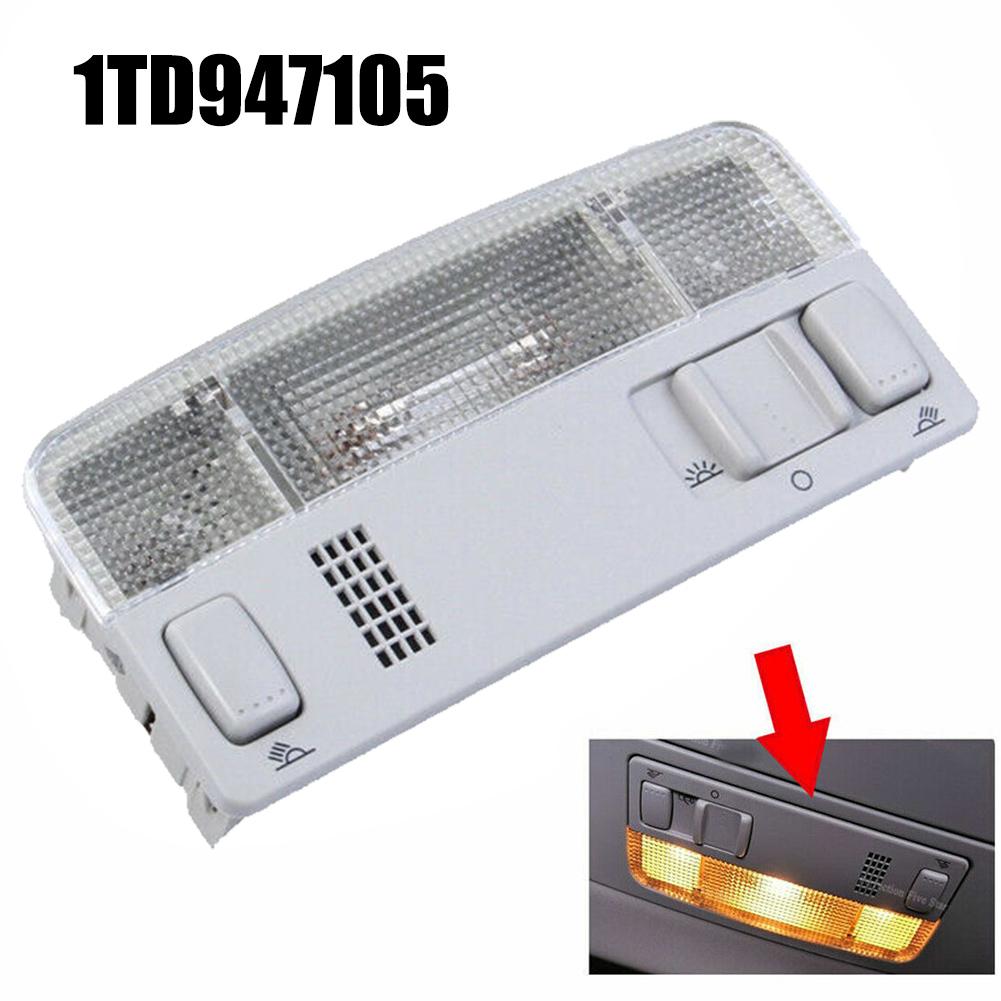 

Car Front Roof Dome Reading Lamp Light For Golf For Touran For MK4 For Bora For Cordoba For Ibiza 1TD947105 3B0947105 Replacemen Gray сірий