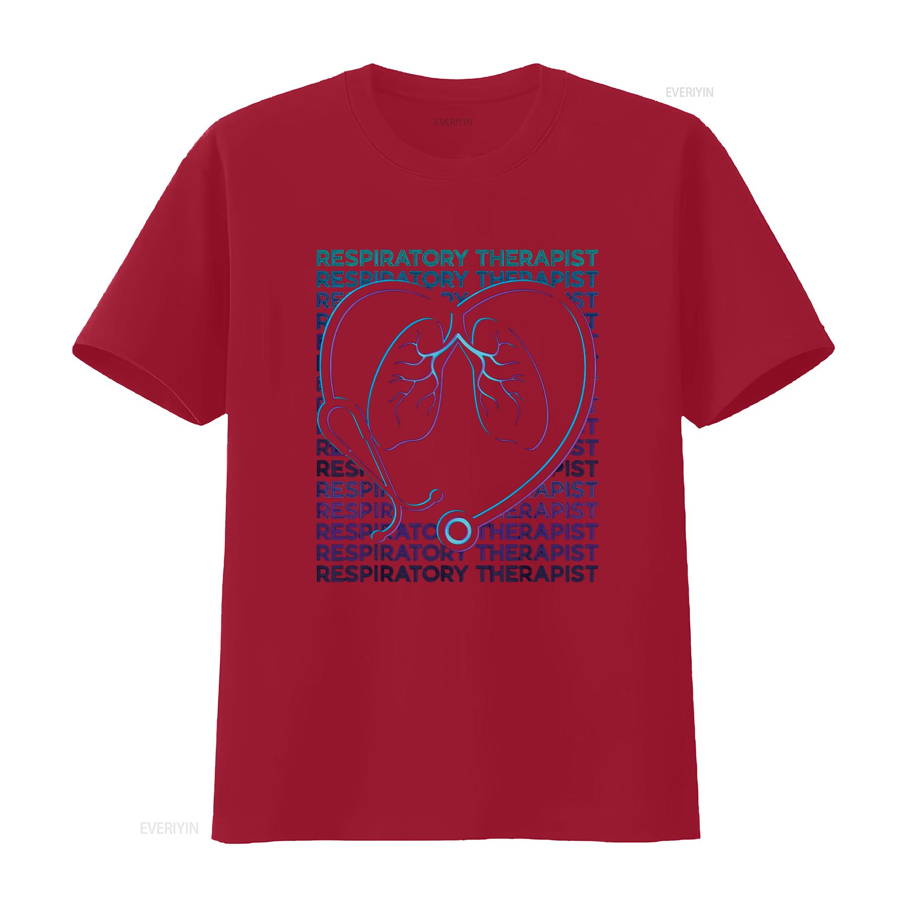 

Respiratory Therapist Therapy Retro T Shirt vintage Washed homme graphic Slightly Soft Top For Everyday Wear Breathable fashion S