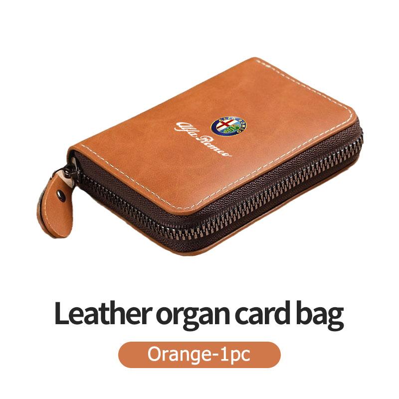 Samolepky na auto Pro Alfa Romeo Pánská peněženka Kožená peněženka Tenký držák na platební karty a ID karty Pro Alfa Romeo 159 Giulietta 156 147