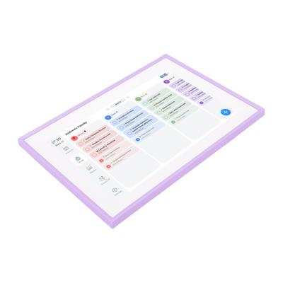 10.1 Inch Smart Digital Calendar LCD   Electronic Calendar Chore Chart for Home and   Purplish