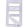 Multifunctional Geometric Ruler Geometric Drawing Template Plastic Stereo Geometry Ellipse Drafting Scale Ruler Measuring Tool