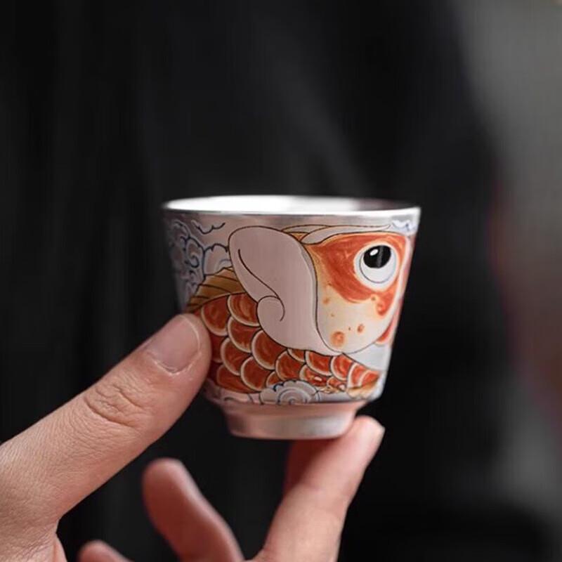 Auspicious Dragon Gilded Master Teacup Gift Set