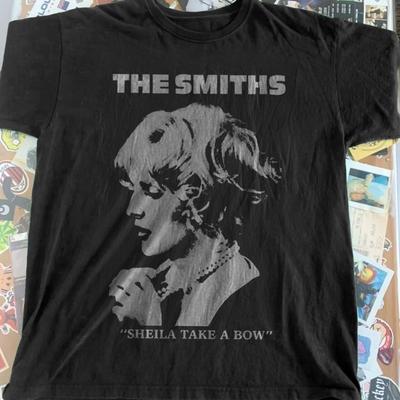 The Smiths Sheila Take A Bow Punk Rock Music Gift Black Cotton T-Shirt