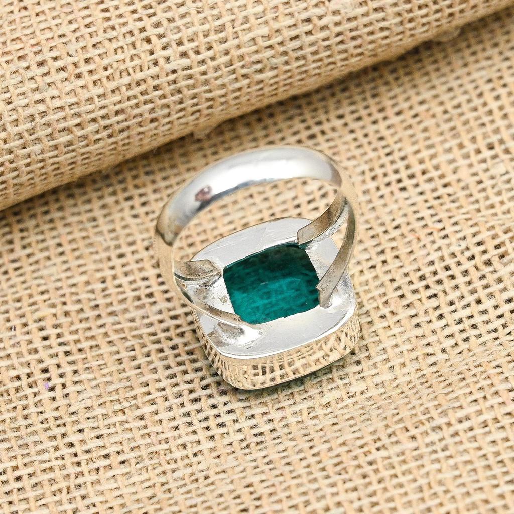 Gorgeous Indicolite Gemstone Handmade 925 Sterling Silver Jewelry Lovely Ring For Her