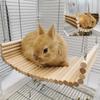 Hamster Wooden Hammock Summer Pet Swing Sleep Bed Small Pets Toy Pet Hanging Hammock for Pet Hedgehog Squirrel Guinea Pig Rabbit