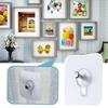 6x6cm Transparent No Drilling Hook Frame Sticker 10 Pieces 8mm Acrylic 6x6 with 52 Gauge Thickness for Wall Hanging and Display