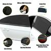 Parasol para Ventana Lateral de Coche Protector UV Cortina Delantera Trasera Parasol SUV Negro EOA