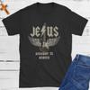 Jesus Highway To Heaven T-Shirt Herren und Damen Kurzarm Baumwolle T-Shirts Retro HipHop Tops Sommerbluse Herren Kleidung