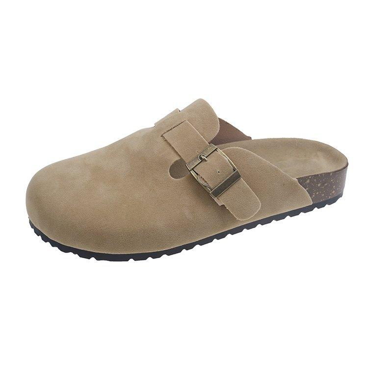 Boken slippers women's new flat-bottomed one-pedal versatile lazy bag head wear rest slippers women in summer 2025