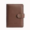 Premium Leather Passport Wallet For Men Travel Organizer Multi Card Slots Document Holder ID Case RFID Protection
