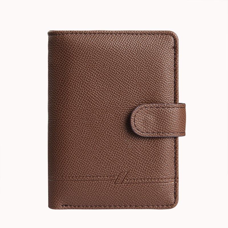 Premium Leather Passport Wallet For Men Travel Organizer Multi Card Slots Document Holder ID Case RFID Protection