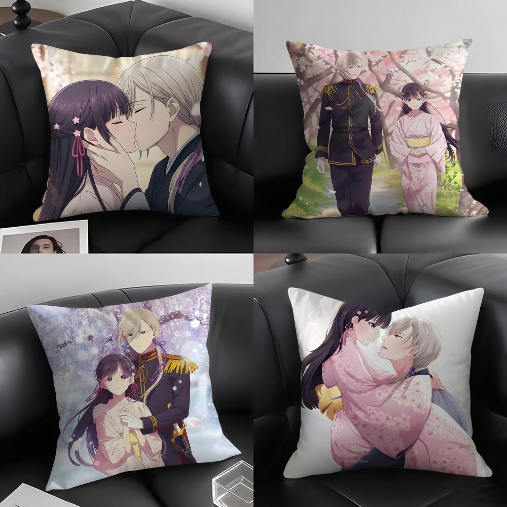 My H-Happy Marriagee Anime Cushion Cover Pillowcase Ultra Soft Skin Friendly Fabric Cloud Like Comfort & Concealed Zipper