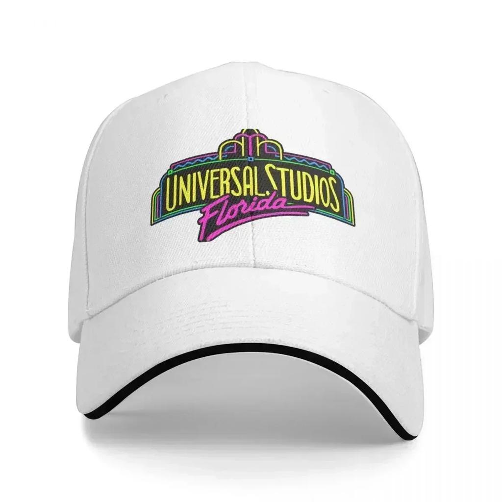 Universal Studios Florida V2 Unisex Caps Outdoor Trucker Baseball Cap Snapback Breathable Hat Customizable Polychromatic Hats
