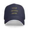 Personaliseer Je Foto Logo Tekst Print Baseballpet Unisex Dames Ademend Jouw Ontwerp Hier DIY Papa Hoed Sport