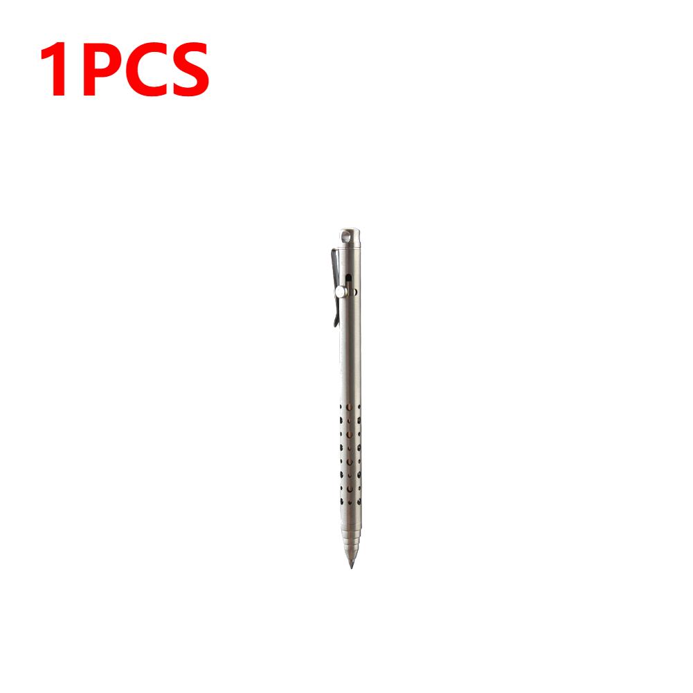 

1/2PCS Mini Titanium Alloy Bolt Pen Portable Business Signing Pen Portable Travel Metal Neutral Ballpoint Pen Office Stationery