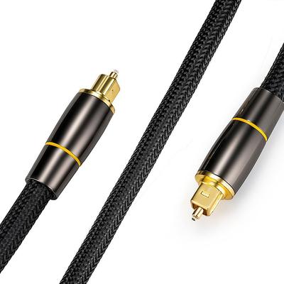 Câble audio optique numérique Câble Toslink - [Plaqué or 24 carats] Cordon fibre optique mâle vers mâle pour home cinéma, barre de son, téléviseur, Xbox, Playstation5, etc.