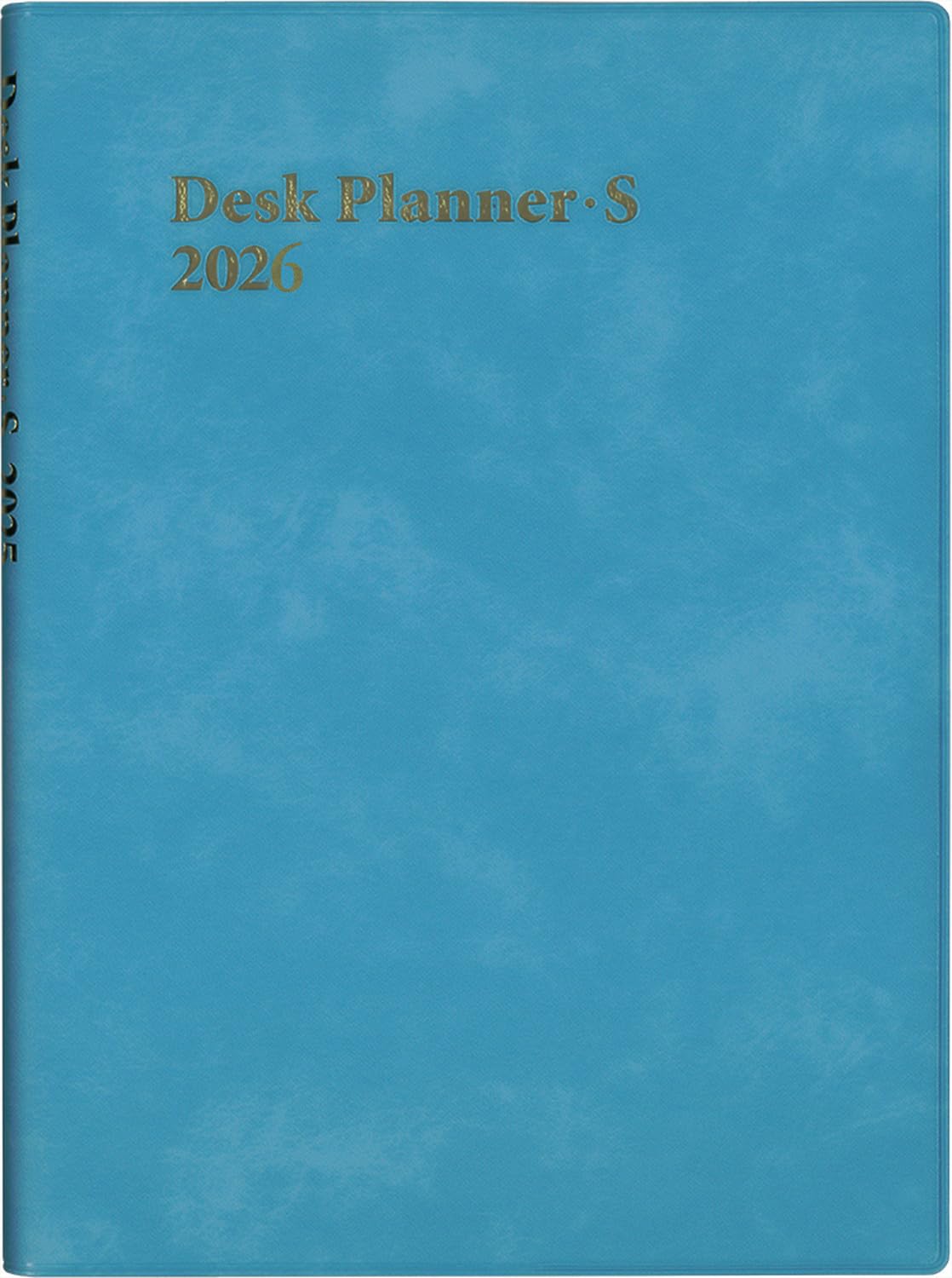 

Hakubunkan 2026 B6 Weekly Desk Planner with Sky 268 January Spinner, Blue, No. (Starts 2026)