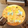 1pc Bee Honeycomb Round Chair mat Area Rug - Non-Slip, Floor Mat for Office, Bedroom, and Indoor Decor c1125129