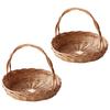 Handwoven Willow Picnics Basket With Ample Storage Space Picnics Hamper For Outdoors Adventure And Family Gatherings