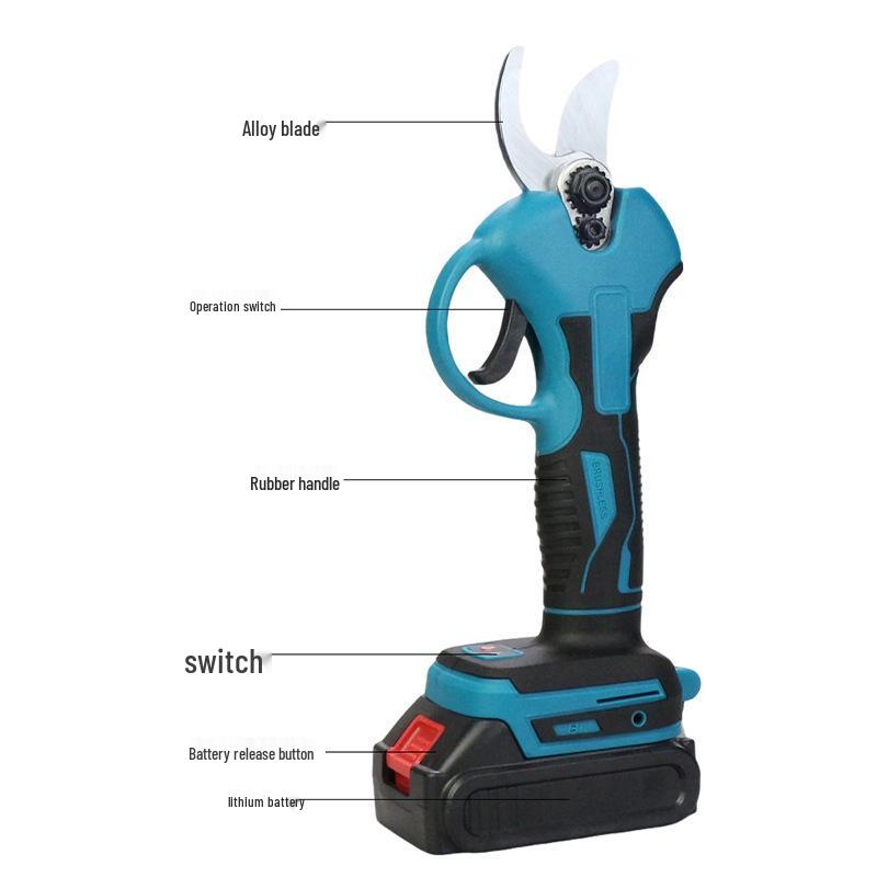 Makita-Style Portable Wireless Electric Pruning Shears for Outdoor Gardening