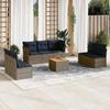 VidaXL Garden Lounge Set with Cushions 8 Pcs, Patio Sofas, Furniture Set, Outdoor Terrace Furniture, Grey 3255900