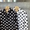 Polka Dot Print High-end Long-sleeve Shirt Casual Korean Style Trendy Cool and Chic Loose Shirt Wrinkle-free