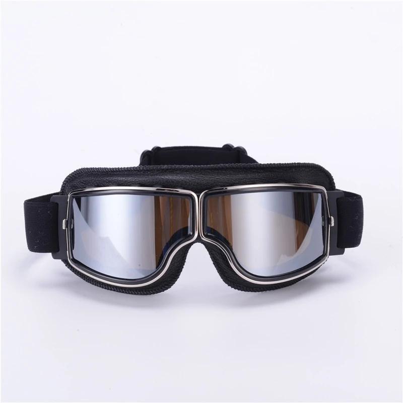 Customizable Clear Motorcycle Helmets Glasses UV Riding Goggles with PC Frame Eyewear for Motorcycling