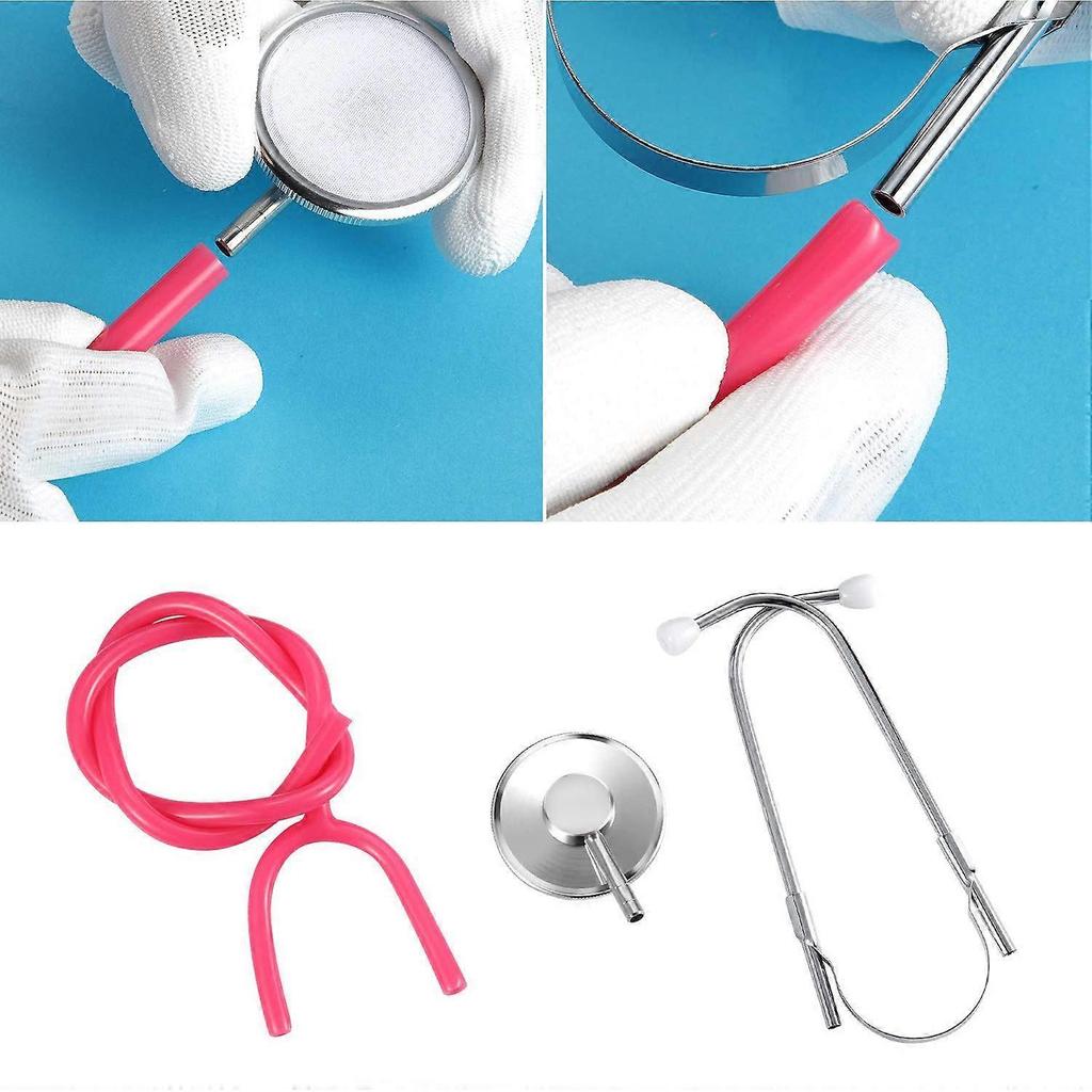 2 Pcs Stethoscope Toy,Pretend Play Doctor's Set Role-playing Games Toys for Children
