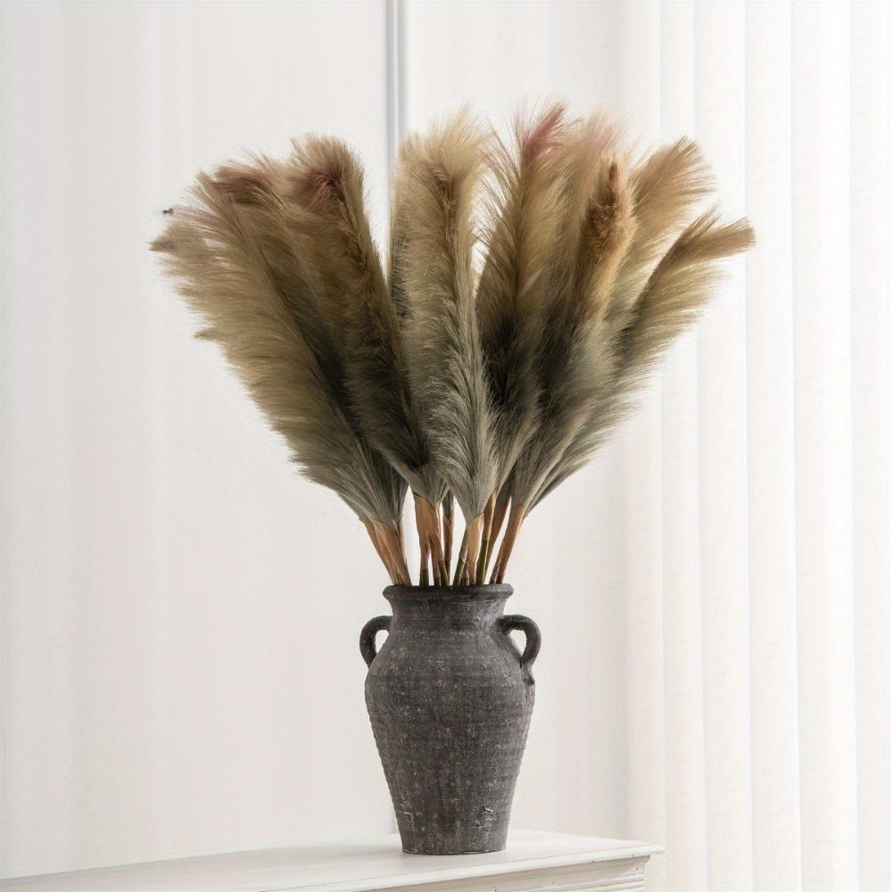 4 Pack 80cm Fake Pampas Fluffy Artificial Pampas Grass Table Vase Decoration Large Bouquet Home Wedding Party Birthday Mother's Day Decoration